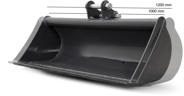 Godet 100 et 120 cm mini pelle chinoise premium BULL Godet 100 et 120 cm mini pelle chinoise premium BULL