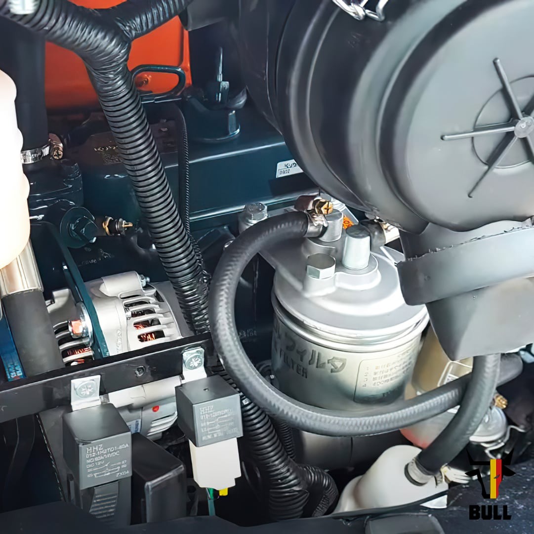 mini pelle bull ht18 x moteur kubota d902 relais filtres accessibles